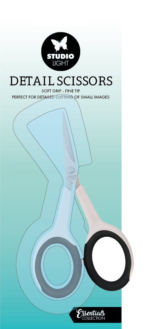 SL Detail Scissor Soft Grip Fine Tip Essentials Tools 60x104x5mm 1 PC nr.01 — Ecstasy Crafts