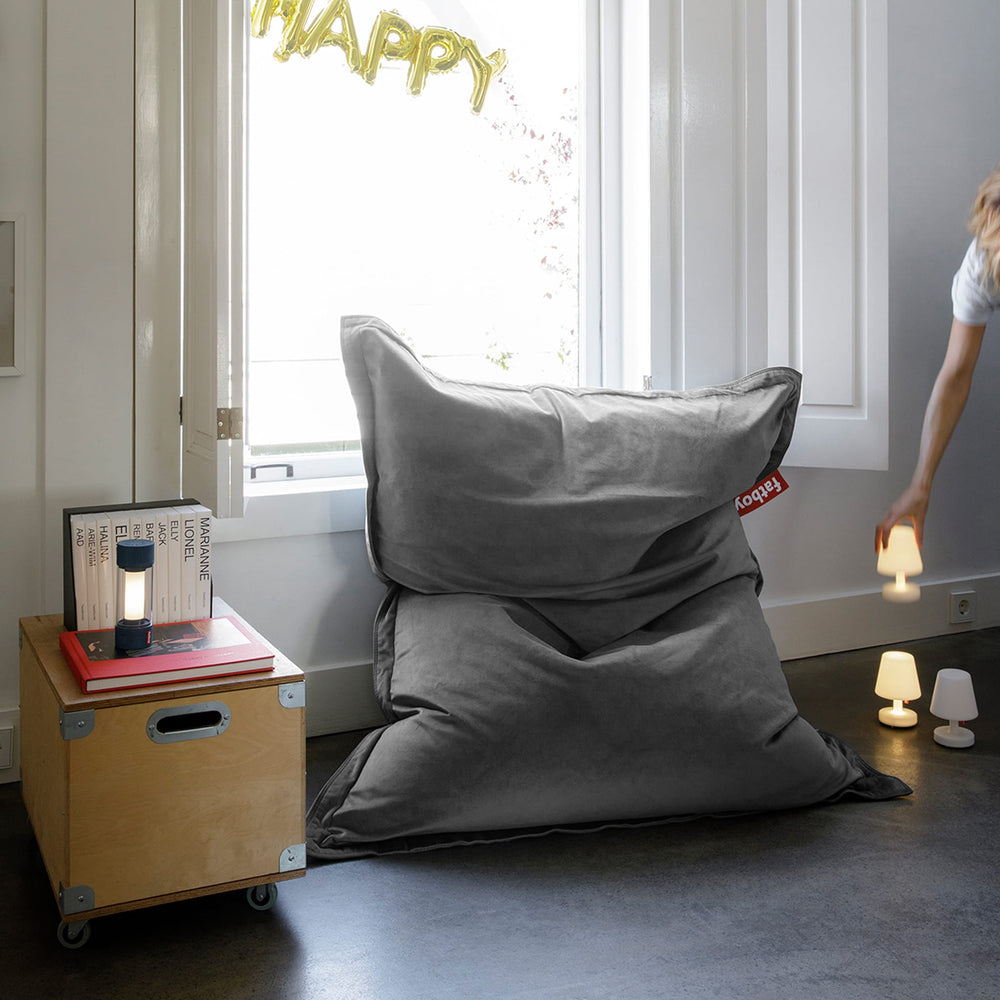 Pouf Slim en Velours<br> Utilisation en intérieur
