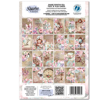 3Quarter Designs Positivi-Tea - Tuck N Play Cards