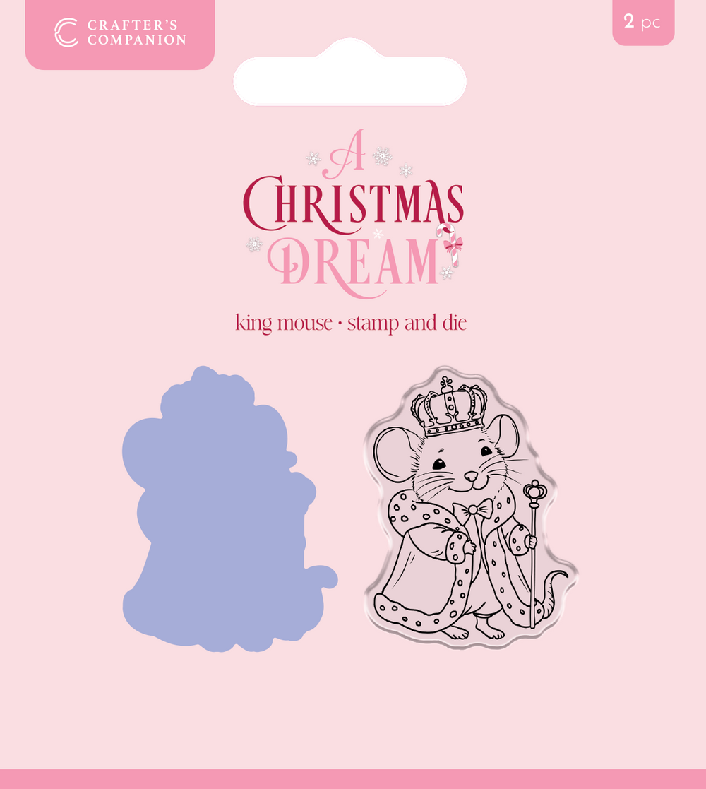 Sara Signature A Christmas Dream Stamp and Die - King Mouse