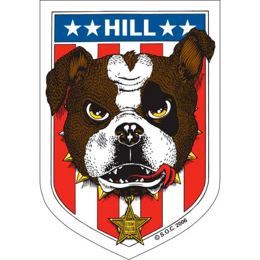 Powell Peralta 'Hill Dog' Sticker - Multi