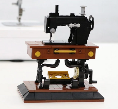 Sallie Tomato Vintage Sewing Machine Building (Lego) Block Set