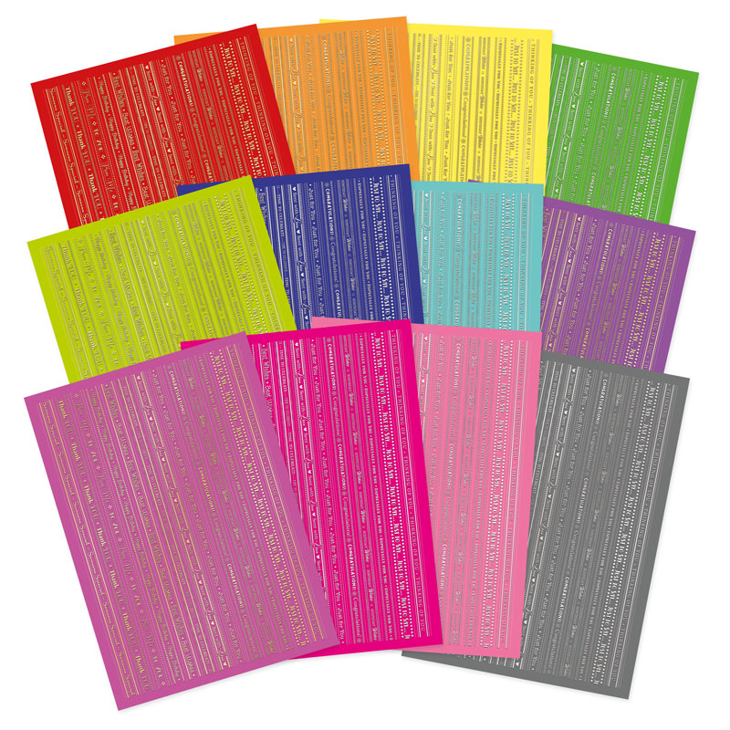 Bold & Bright Stickables Foiled & Die-Cut Self-Adhesive Occasions Bord ...