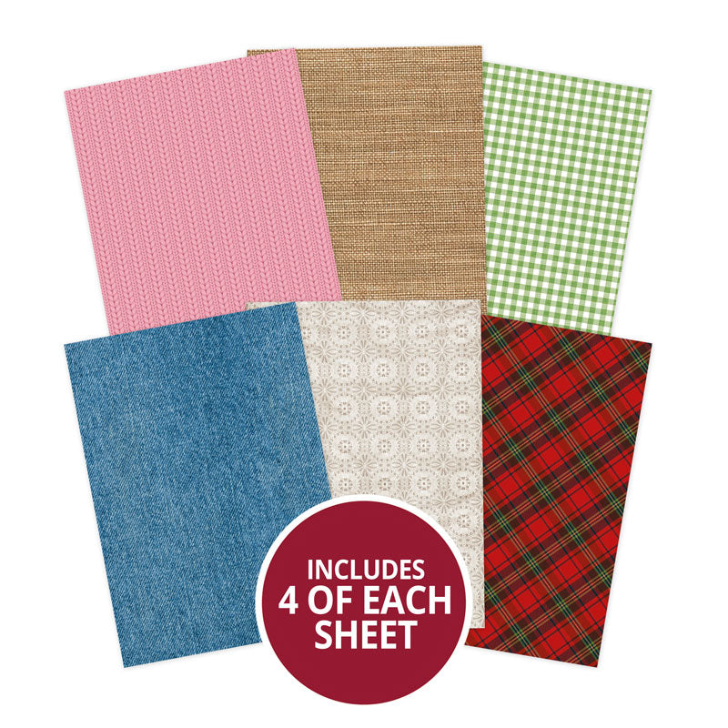 Papiers autocollants Stickables A5 - Tissu