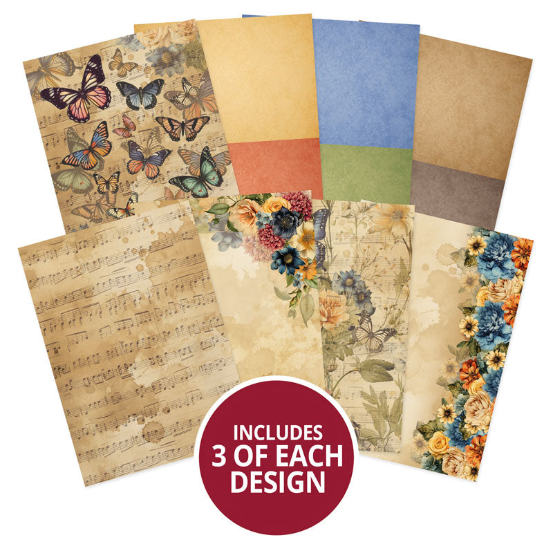 Papiers autocollants A5 Vintage Melody Stickables