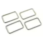 Sallie Tomato - Lot de quatre anneaux rectangulaires - 3,8 cm