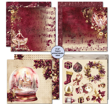 3Quarter Designs Sugarplum Wreath 6x6 Paper Pack