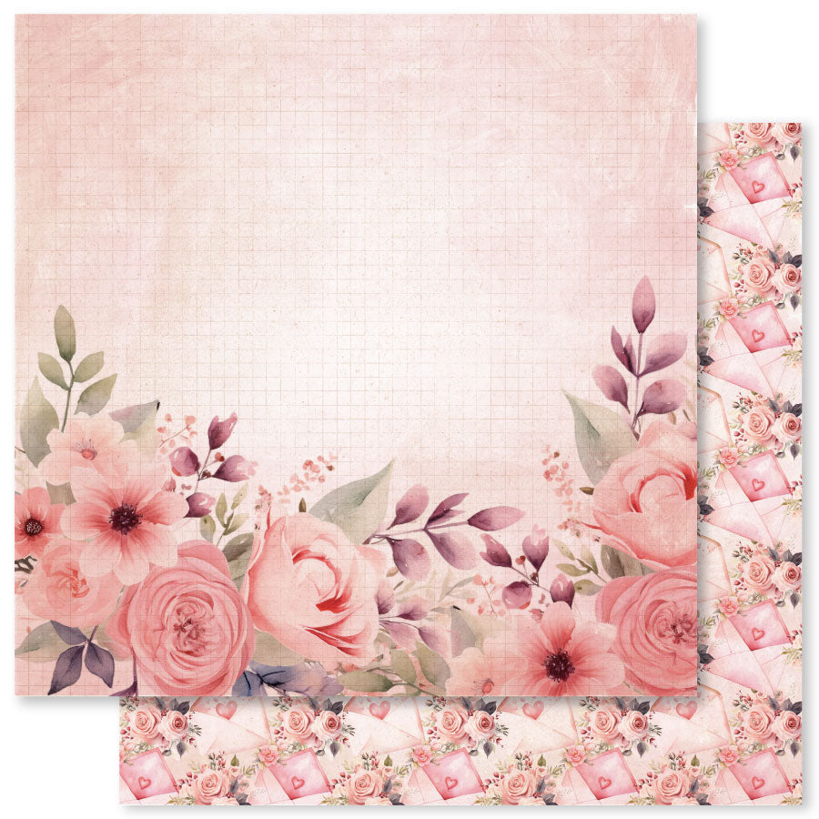 Sweet Valentine D 12 x 12 Paper (12 pc Bulk Pack) 33330 — Ecstasy Crafts