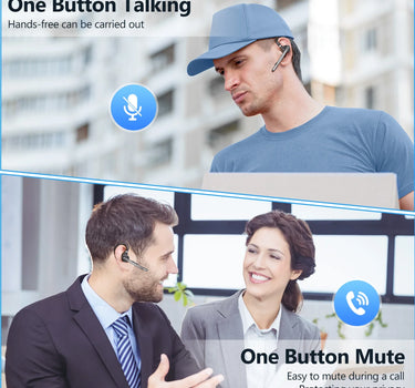 M53 Wireless Bluetooth 5.1 Headset Driving Earpiece Headphone with Dual-Mic CVC8.0 Noise Cancelling