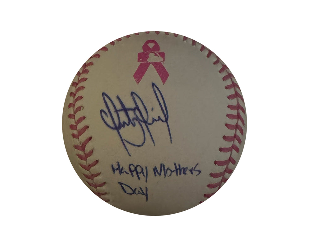 Balle de baseball officielle de la Ligue majeure Rawlings, autographiée et dédicacée par Santiago Espinal (Fête des Mères)