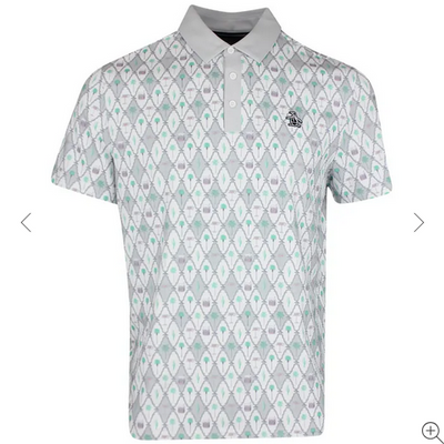 Cocktail Lattice Print Polo