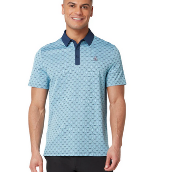**Bohemian Jacquard Short Sleeve Polo