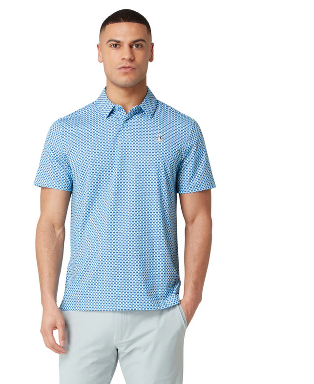 Pete's Bowtie Print Short Sleeve Polo