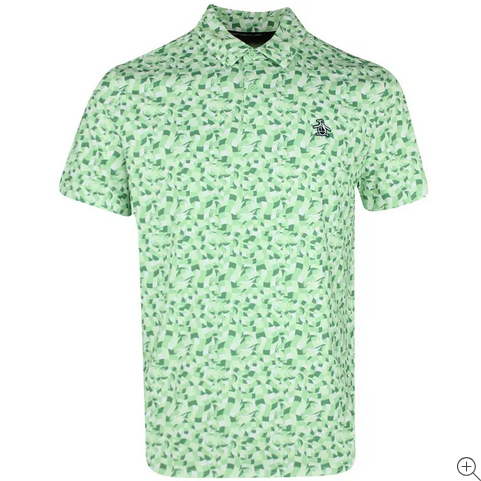 Polo imprimé mosaïque sous-marine