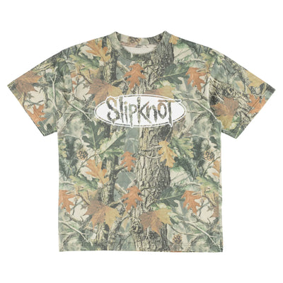 Welcome x Slipknot 'Oval Logo' Boxy Tee - Camo
