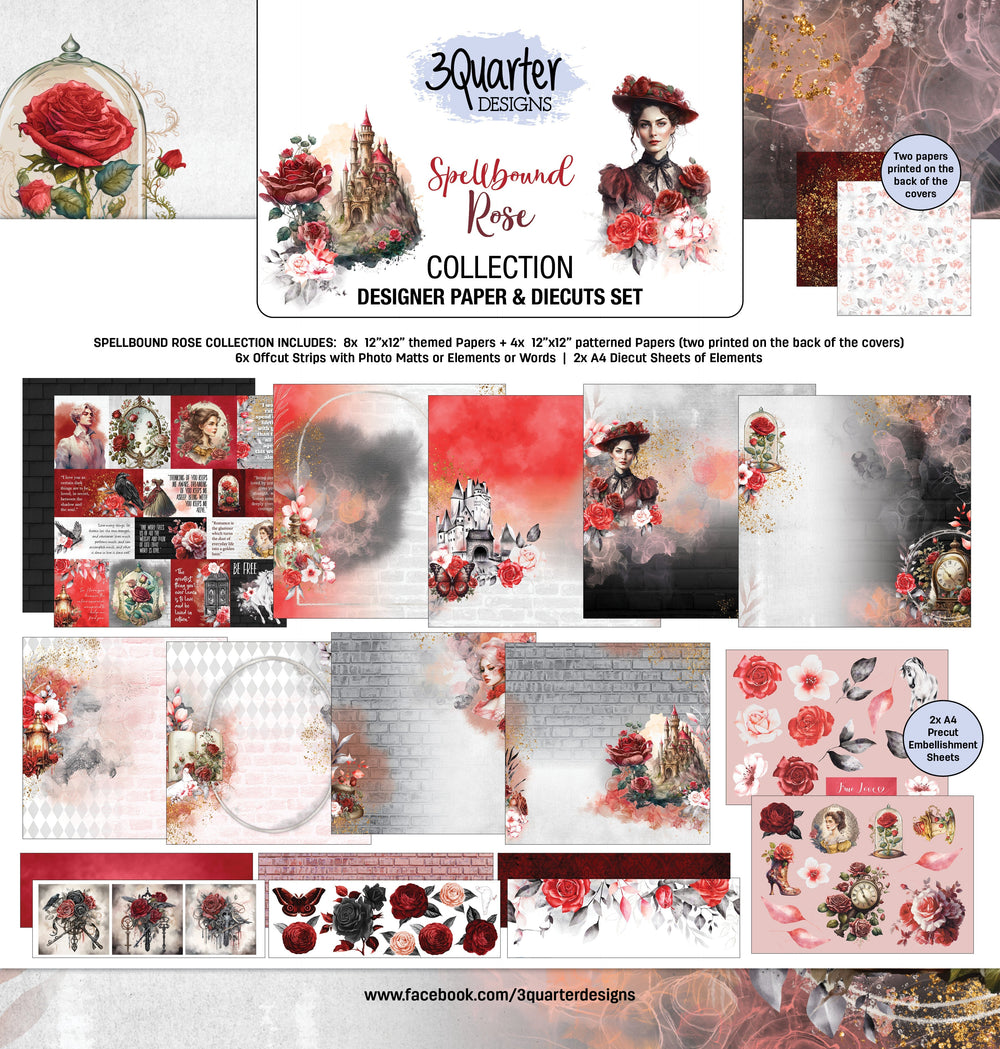 Pack Collection Rose enchantée 30x30