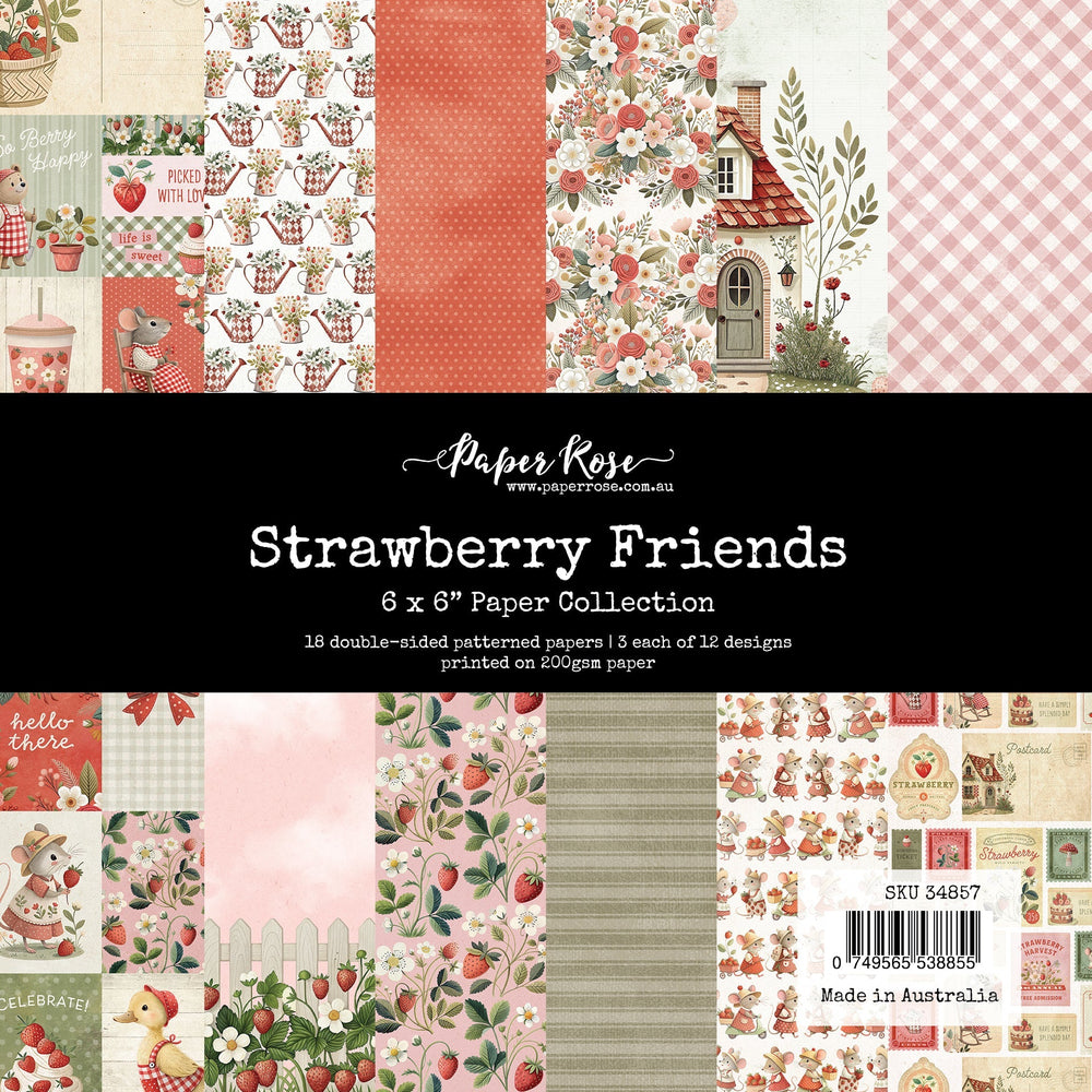 Strawberry Friends 6x6 Paper Collection 34857 — Ecstasy Crafts
