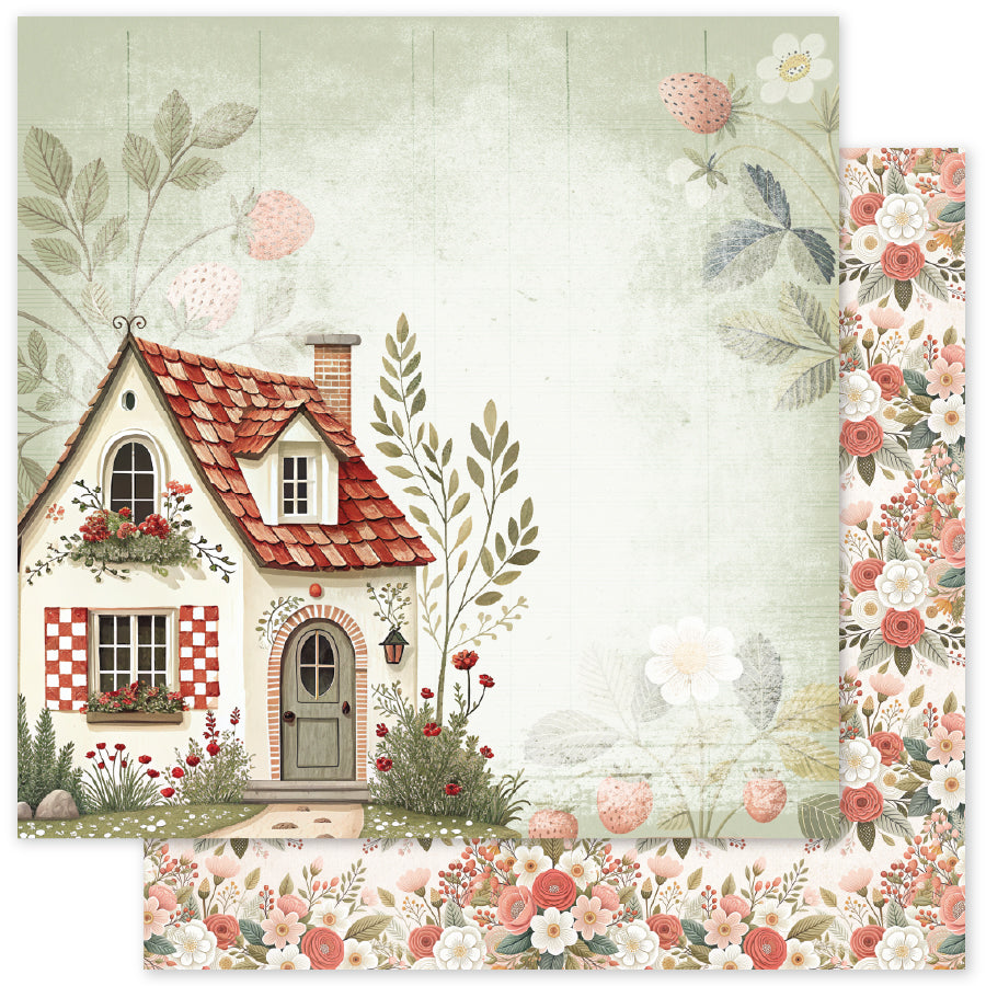 Strawberry Friends C 12 x 12 Paper (12 pc Bulk Pack) 34869 — Ecstasy Crafts