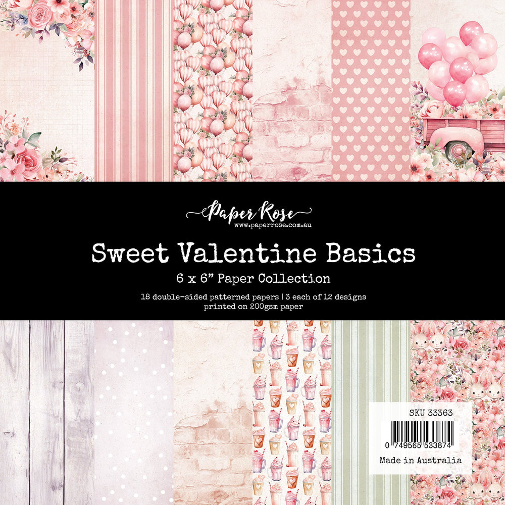 Collection de papier Sweet Valentine Basics 6x6 33363