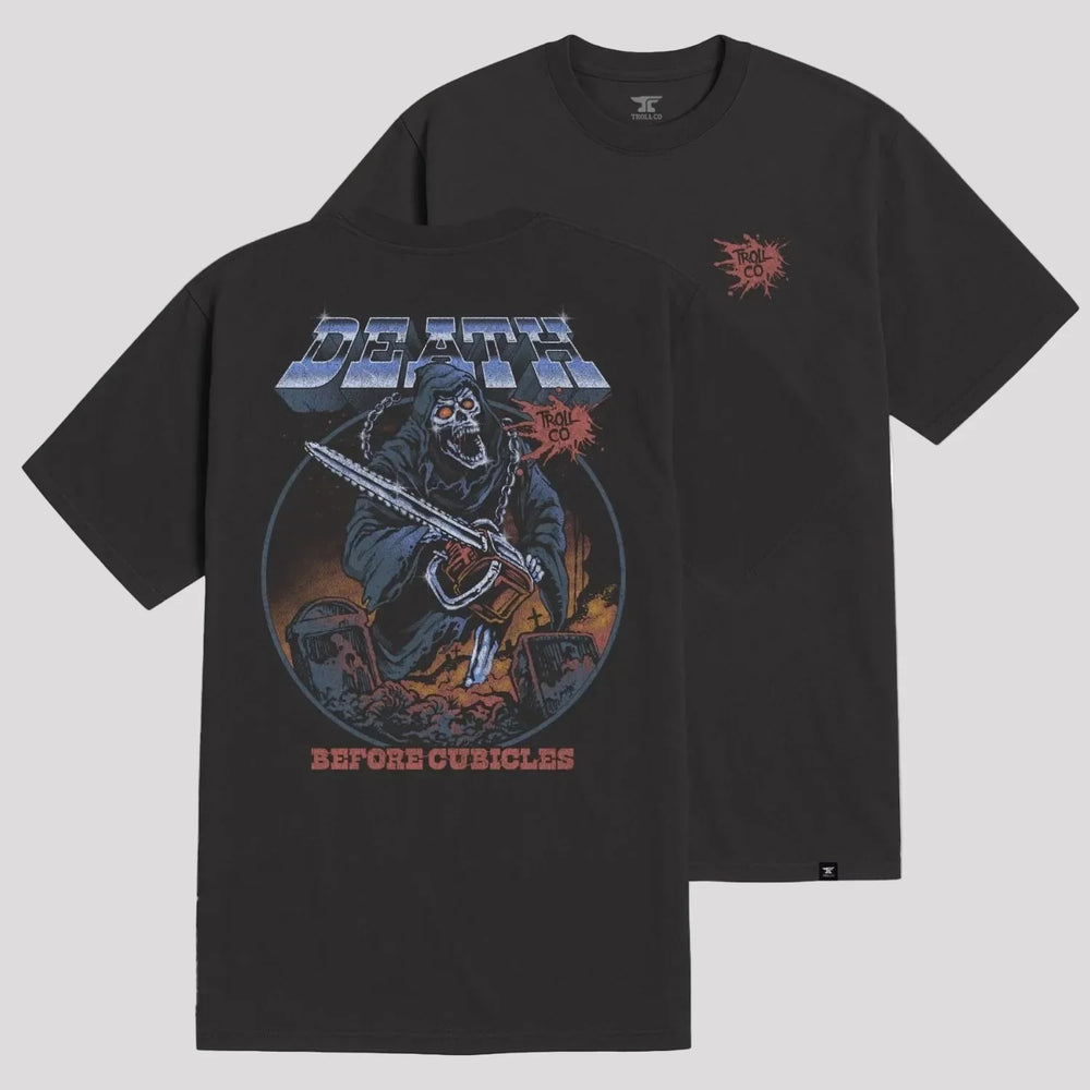 T-shirt graphique DHCM Death Before Cubicles pour hommes | T-shirt de travail durable