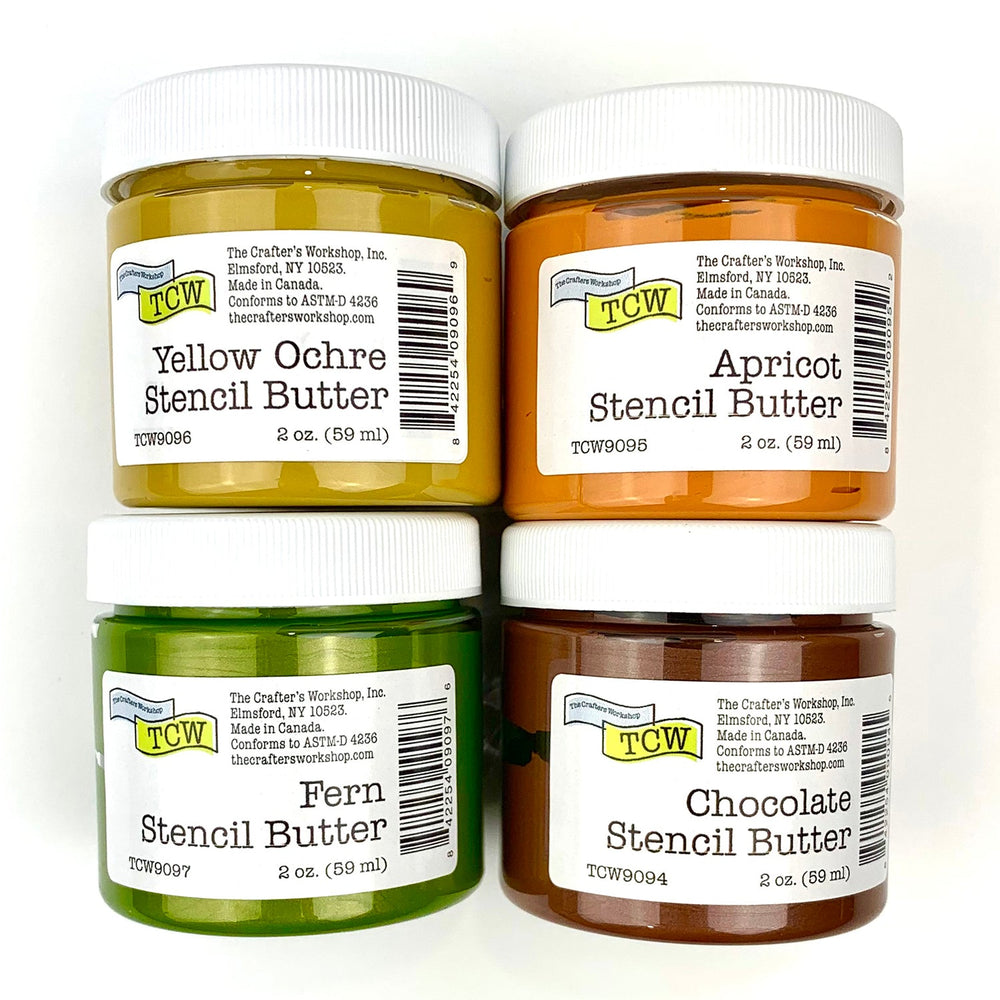 The Crafters Workshop (TCW) Stencil Butter 4-pack Forêt