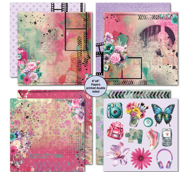 3Quarter Designs Teenage Dream 8x8 Paper Pack