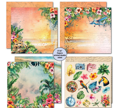 3Quarter Designs Tropic Excursion 6x6 Paper Pack