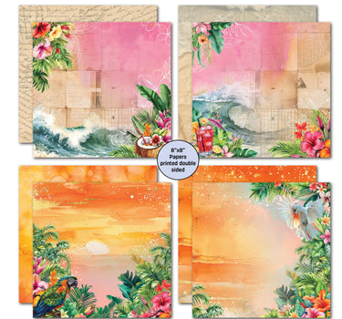3Quarter Designs Tropic Excursion 8x8 Paper Pack