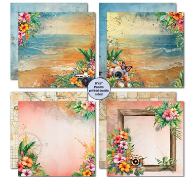 3Quarter Designs Tropic Excursion 8x8 Paper Pack