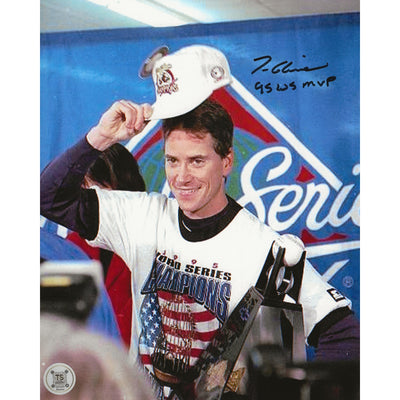 Tom Glavine dédicacé Atlanta Braves 1995 World Series MVP avec inscription "95 WS MVP"