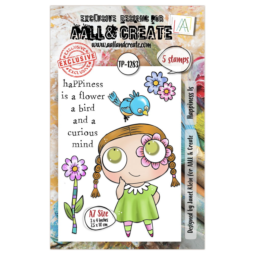 AALL and Create - Set de tampons A7 - Le bonheur est