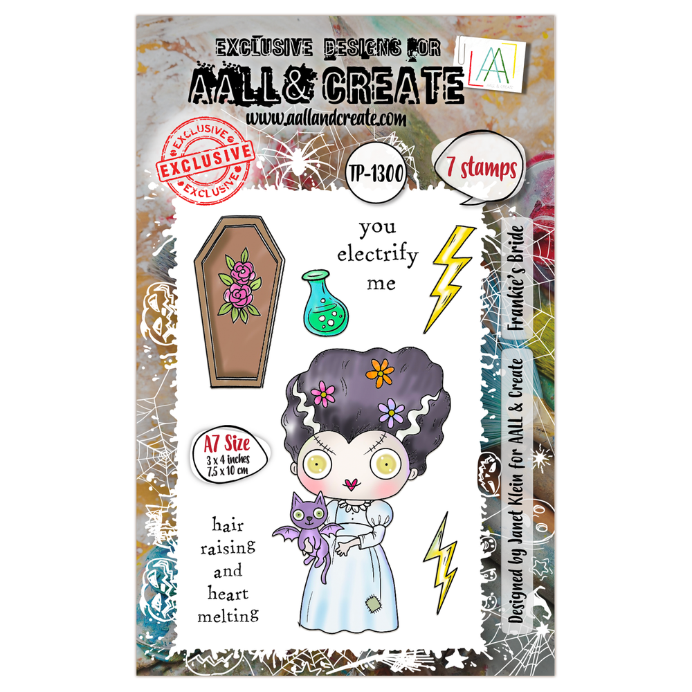 AALL and Create - Set de tampons A7 - La Fiancée de Frankie