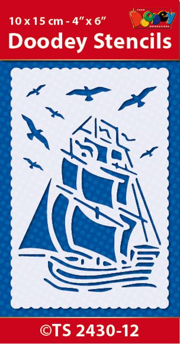 Pochoir 10x15 cm Voilier