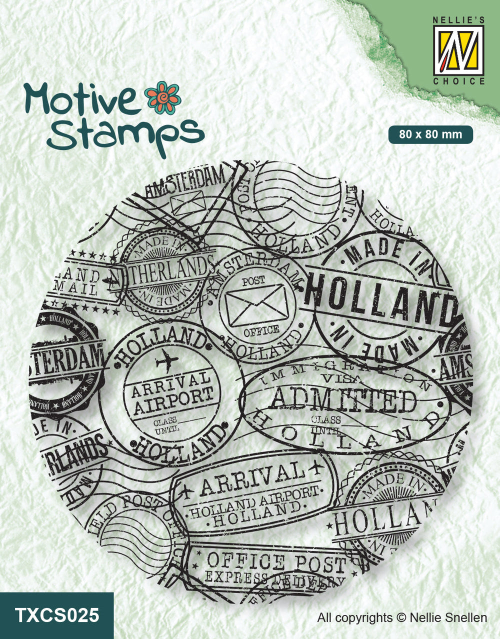 Nellie's Choice Texture Clear Stamp - Postmarks — Ecstasy Crafts