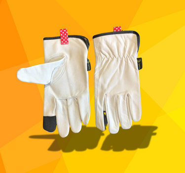 White Drivers GOAT-EE Glove Unlined (BOPO EDITION)