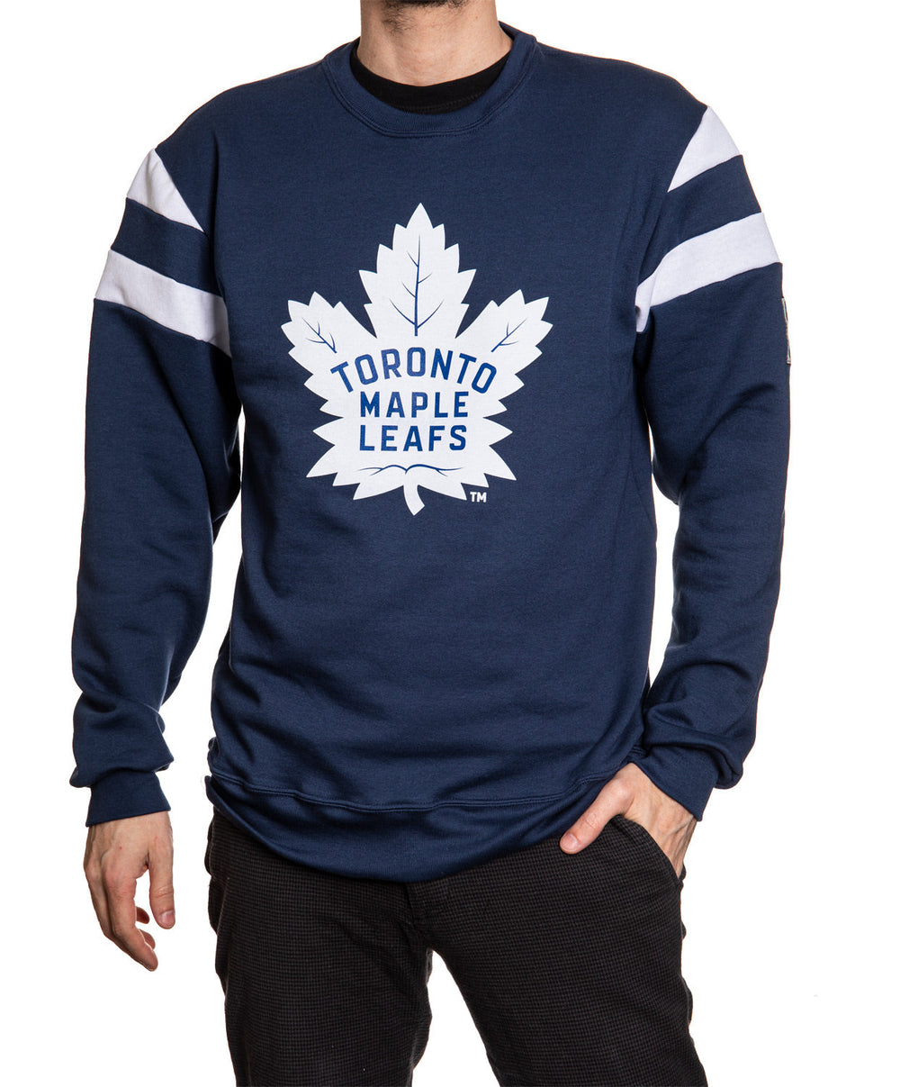 Sweat-shirt ras du cou de style rétro universitaire des Maple Leafs de Toronto