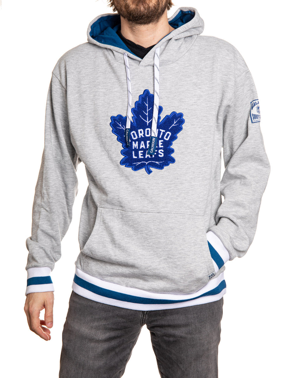 Chandail à capuchon à logo tissé en chenille de première qualité style « Muskoka » des Maple Leafs de Toronto