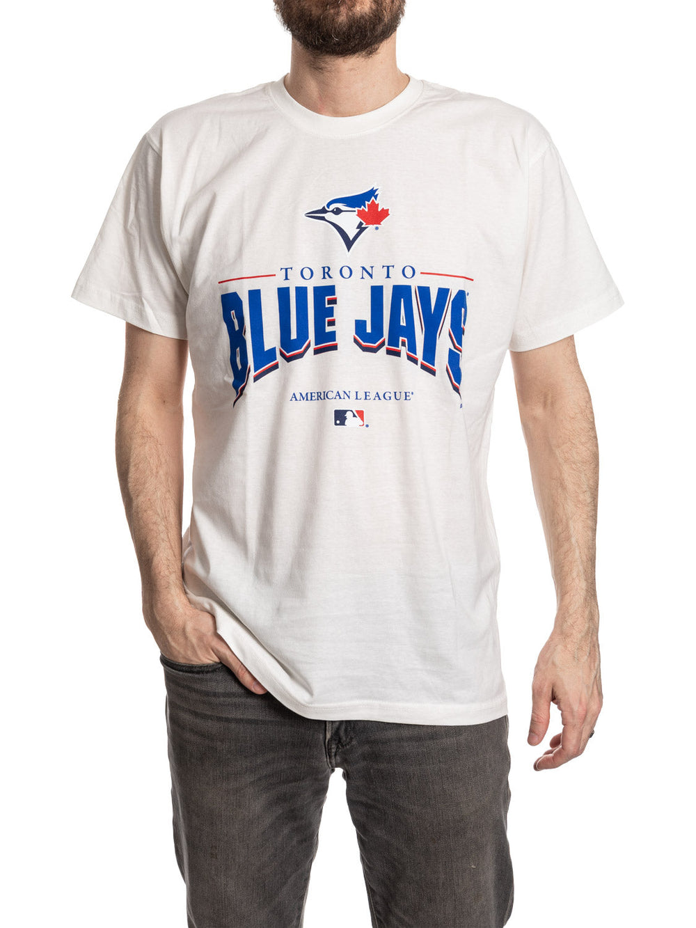 T-shirt officiel sous licence MLB Toronto Blue Jays Ligue américaine