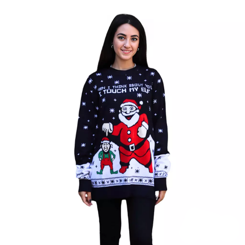 Touchez mon pull de lutin