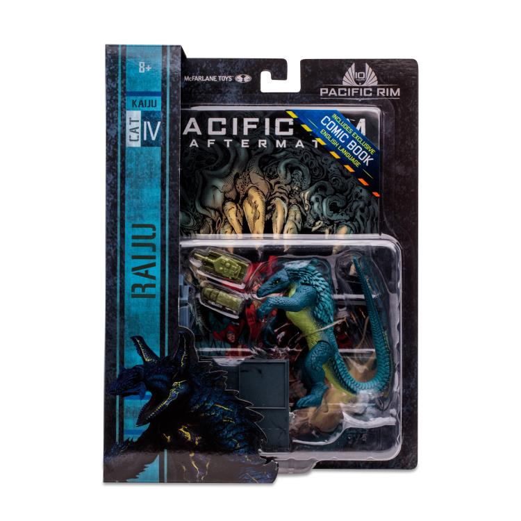 Pacific Rim : Aftermath Figurine d'action Raiju de 4 pouces avec bande dessinée