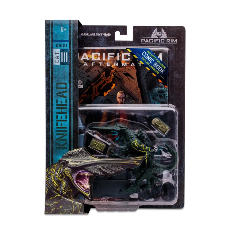 Pacific Rim : Aftermath Figurine d'action Knifehead de 4 po avec bande dessinée