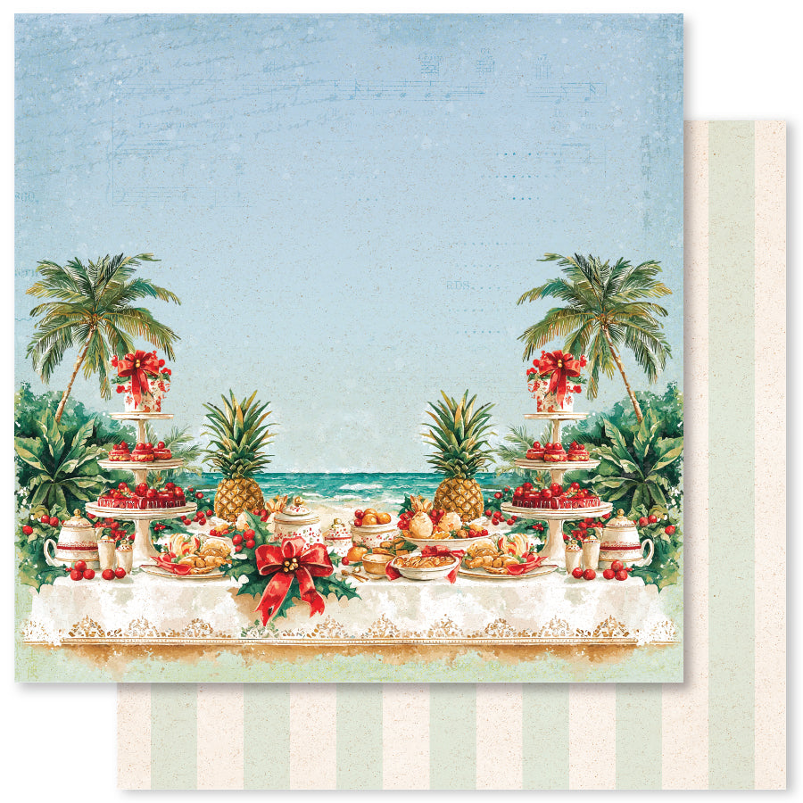 Tropical Christmas C 12x12 Paper (12pc Bulk Pack) 33123 — Ecstasy Crafts