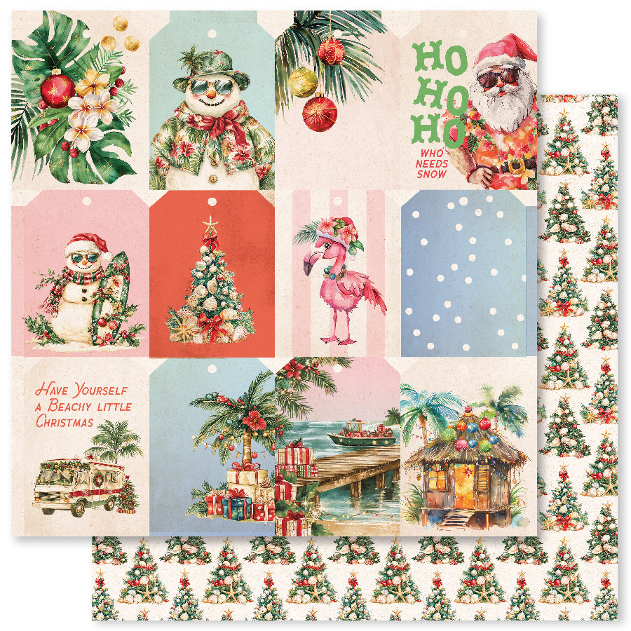 Tropical Christmas D 12x12 Paper (12pc Bulk Pack) 33126 — Ecstasy Crafts