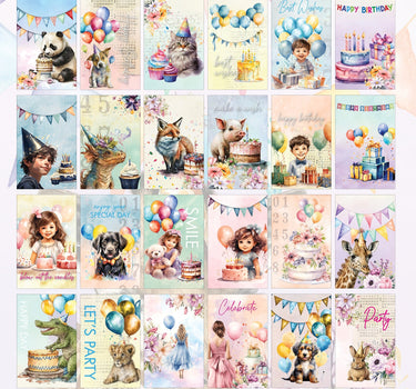 3Quarter Designs Birthday Wishes - Tuck N Play Cards
