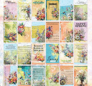 3Quarter Designs Heavenly Wildflowers - Tuck N Play Cards