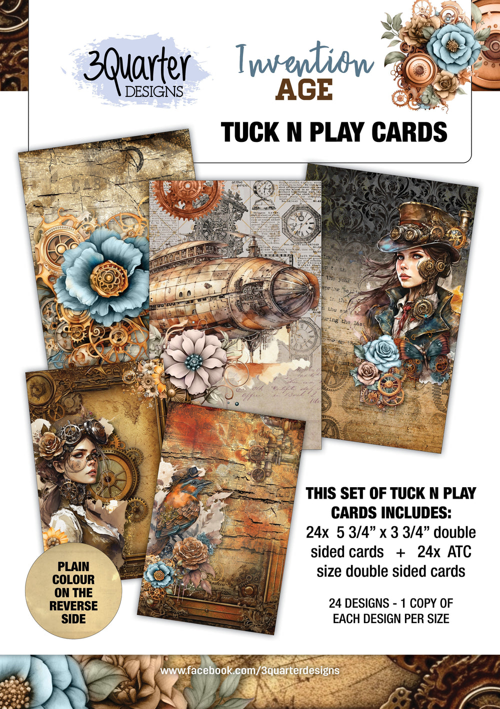 3Quarter Designs Invention Age - Cartes à glisser et à jouer
