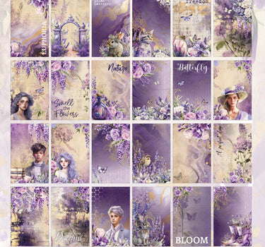 3Quarter Designs Lilac Euphoria - Tuck N Play Cards