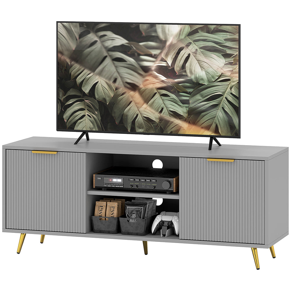 Meuble TV moderne Collins pour téléviseurs jusqu'à 55 pouces - Gris