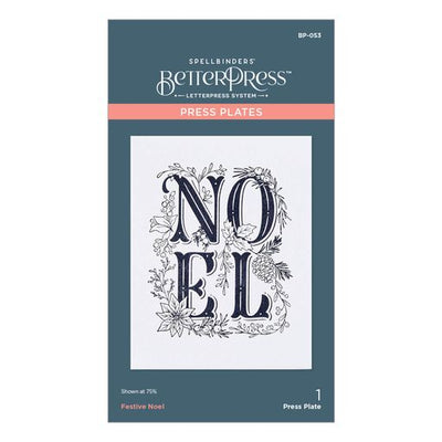 Festive Noel Press Plate from the BetterPress Christmas Collection