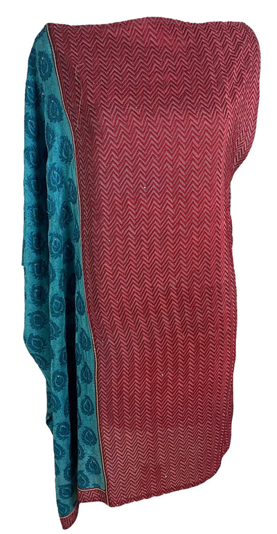 PRC6400 Robe asymétrique en pure soie Avatar